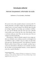 Introdução editorial Herman Dooyeweerd, reformador da razão