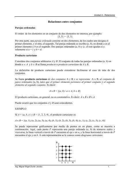 Relaciones entre conjuntos Relaciones entre conjuntos