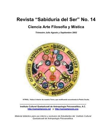 Revista “Sabiduría del Ser” No. 14 - Instituto Cultural Quetzalcoatl