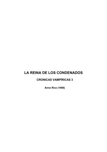 Anne Rice - La reina de los Con - cristy-lks - home