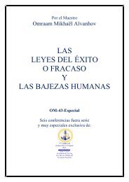 las leyes del éxito o fracaso y las bajezas humanas - OMRAAM