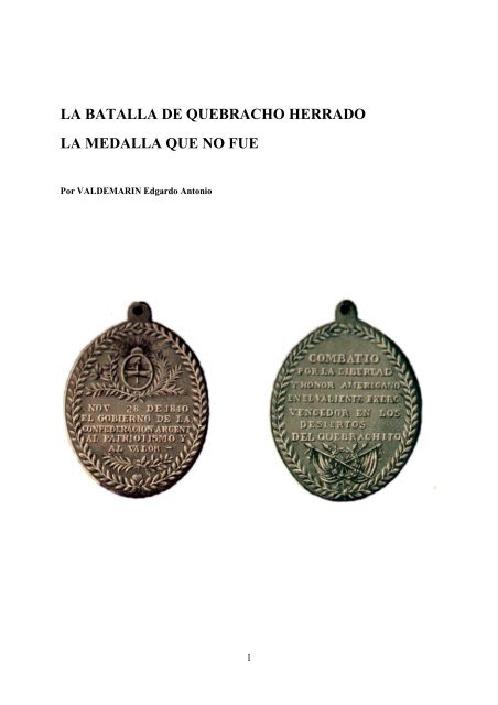 la batalla de quebracho herrado - Centro Filatelico y Numismático ...