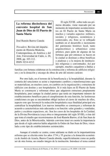 Revista nº 44 - Revista de Historia de El Puerto