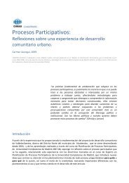 Procesos Participativos: Reflexiones sobre una ... - Red Cimas