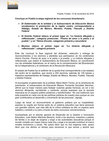 Concluye en Puebla la etapa regional de los concursos ...