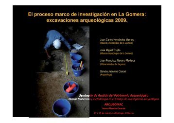 El proceso marco de investigación en La Gomera - Salto del Pastor ...
