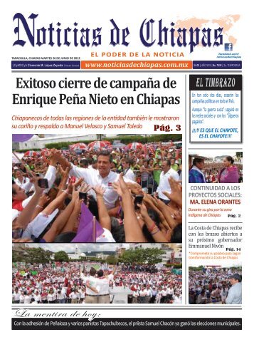 Exitoso cierre de campaña de Enrique Peña Nieto en Chiapas