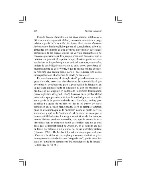 La relación entre semántica y sintaxis desde la perspectiva ... - SciELO