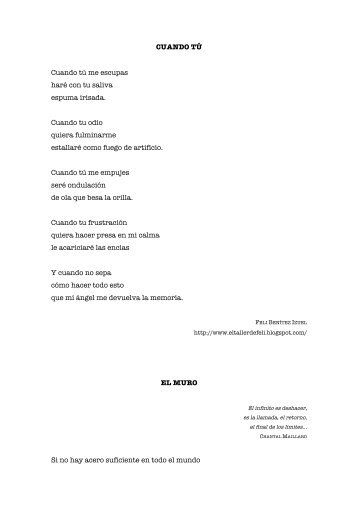 Descargar poemas de Feli Benítez (formato pdf, 36 - Papeles de ...