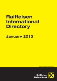 Raiffeisen International Directory - Raiffeisen Bank International AG