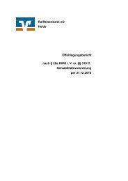 Raiffeisenbank eG Heide Offenlegungsbericht nach § 26a KWG i. V ...