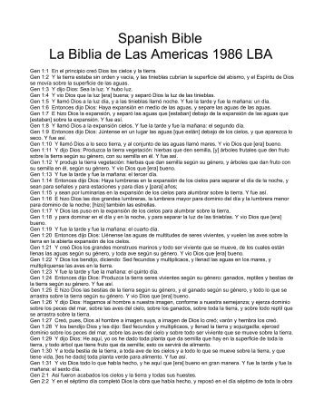 La Biblia de Las Americas 1986 LBA - Iglesia Anglicana Cristo ...