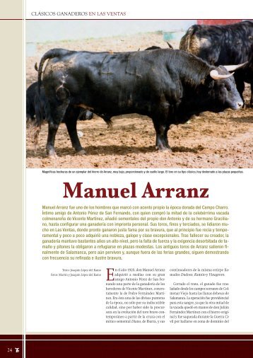 Clásicos ganaderos en Las Ventas: Manuel Arranz