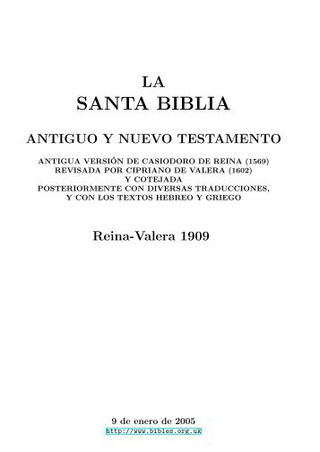 Spanish Bible (Reina Valera 1909) - Un poisson dans le net