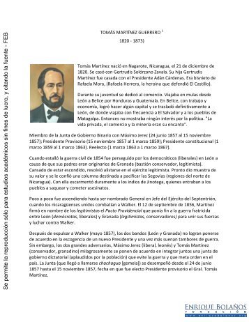 Biografía de Tomás Martínez Guerrero 1820 - 1873 - Personaje de ...