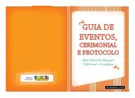 Guia de Eventos, Cerimonial e Protocolo