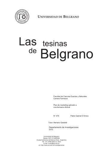 Las tesinas - Universidad de Belgrano