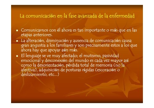 Alzheimer, el reto de la comunicación.