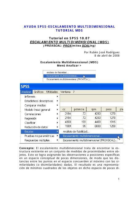 AYUDA SPSS-ESCALAMIENTO MULTIDIMENSIONAL TUTORIAL ...