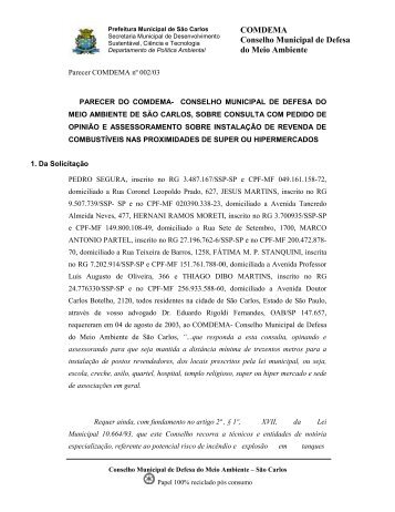 Sobre Consulta com Pedido de Opinião e Assessoramento