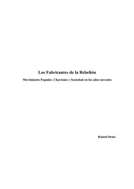 fabricantes de rebelion