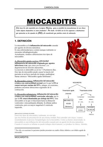 MIOCARDITIS - Doctortazo