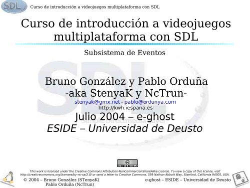 Curso de introducción a videojuegos multiplataforma con SDL