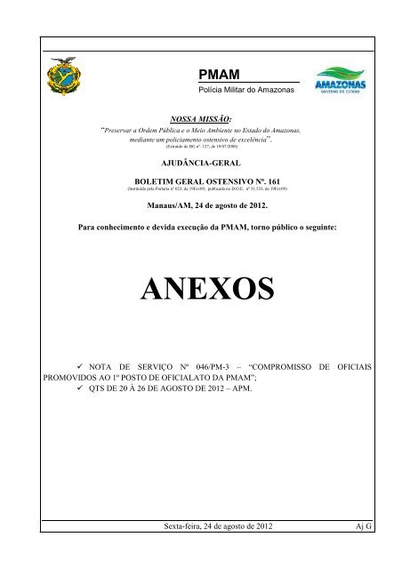 PMAM - Polícia Militar do Amazonas