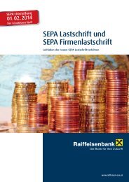 Leitfaden SEPA Lastschriftverfahren (pdf) - Raiffeisen