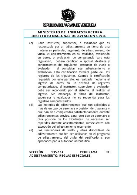 PROVIDENCIA N° DE DE 2004 - Centro de Instruccion Aeronautica ...