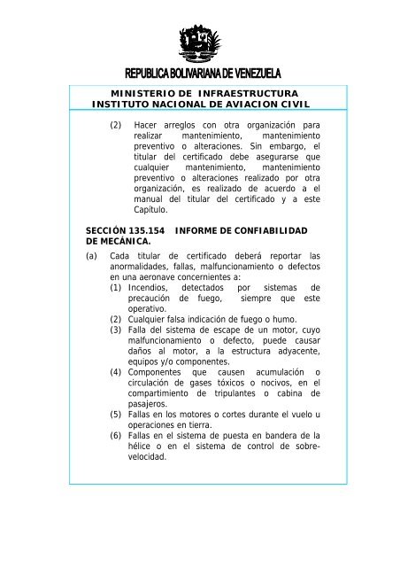 PROVIDENCIA N° DE DE 2004 - Centro de Instruccion Aeronautica ...