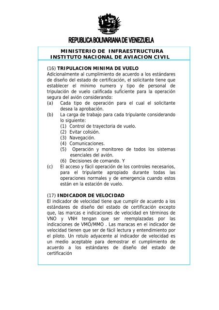 PROVIDENCIA N° DE DE 2004 - Centro de Instruccion Aeronautica ...