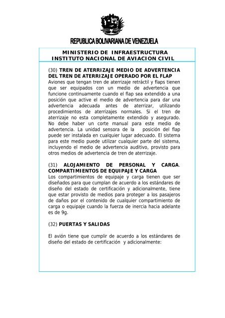 PROVIDENCIA N° DE DE 2004 - Centro de Instruccion Aeronautica ...