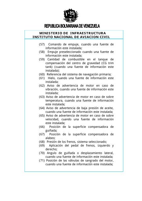 PROVIDENCIA N° DE DE 2004 - Centro de Instruccion Aeronautica ...