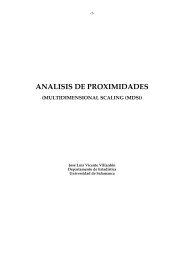 ANALISIS DE PROXIMIDADES - Estadística - Universidad de ...