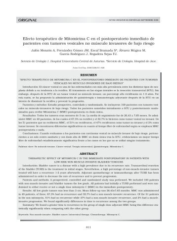 Efecto terapéutico de Mitomicina C en el ... - SciELO España