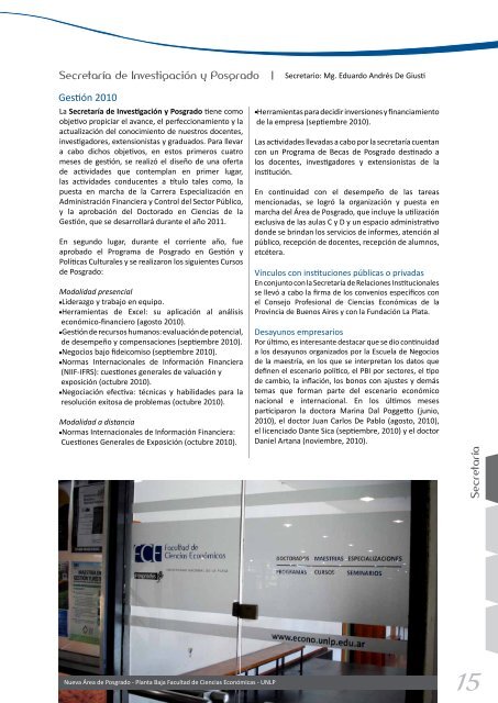 Revista Institucional FCE nro 1 - Facultad de Ciencias Económicas ...