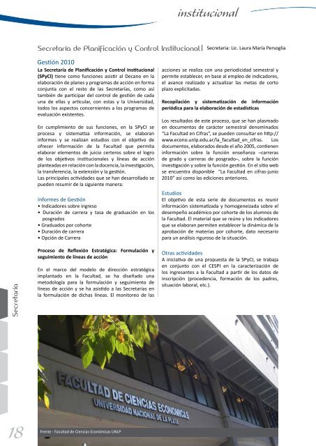 Revista Institucional FCE nro 1 - Facultad de Ciencias Económicas ...