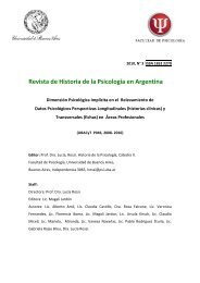 Revista de Historia de la Psicología en Argentina - Universidad de ...