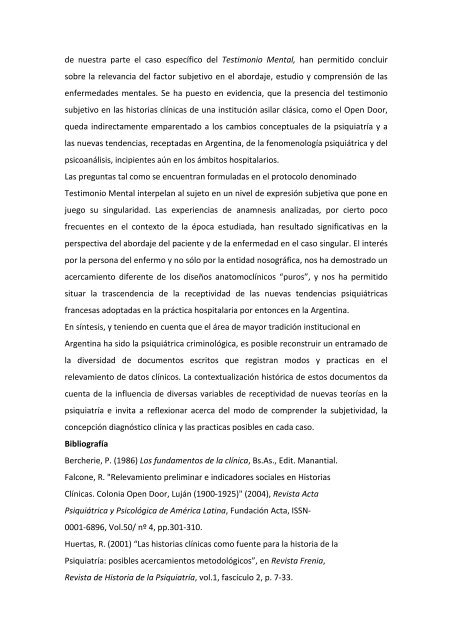 Revista de Historia de la Psicología en Argentina - Universidad de ...