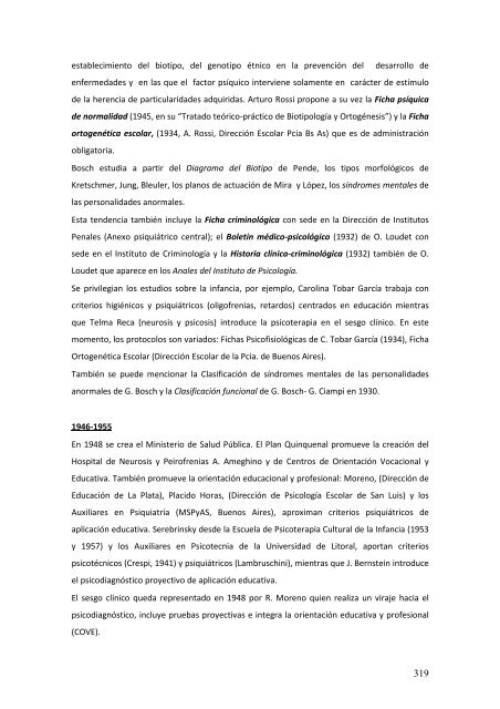 Revista de Historia de la Psicología en Argentina - Universidad de ...