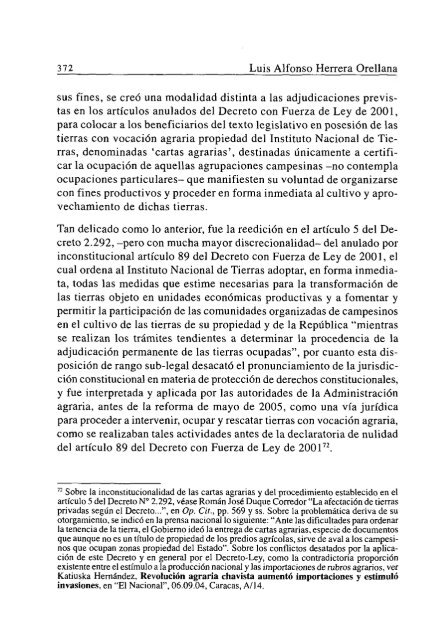 El régimen jurídico de las tierras con vocación agraria en ... - Ulpiano