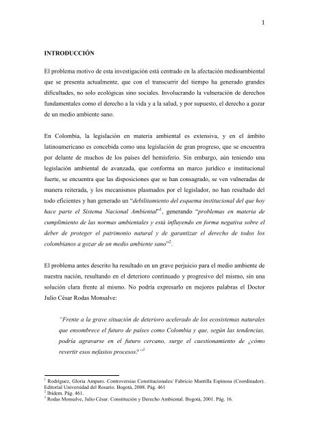 1 INTRODUCCIÓN El problema motivo de esta investigación está ...