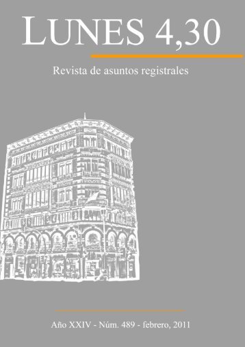 Revista nº 489 - Registradores Comunidad Valenciana