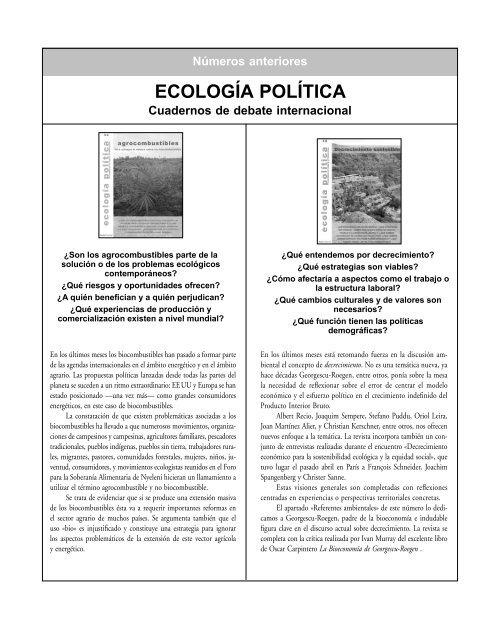 archivo de contenidos - Ecología Política