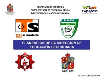 planeación de la dirección de educación secundaria - Secretaría de ...