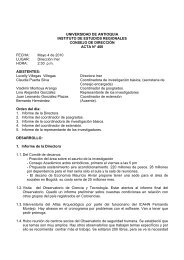 Acta 400 - Instituto de Estudios Regionales - Universidad de Antioquia
