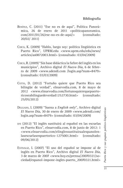 puerto rico y sus pugnas político-lingüísticas - Portal de Lenguas de ...