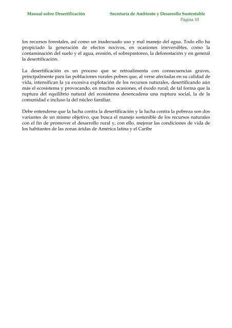 Desertificación - Secretaria de Ambiente y Desarrollo Sustentable