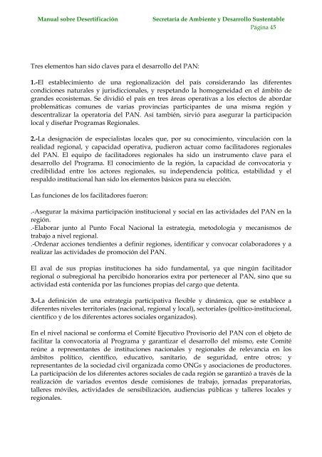 Desertificación - Secretaria de Ambiente y Desarrollo Sustentable